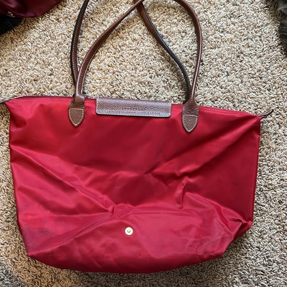 COPY - Red long champ medium size tote bag - Picture 5 of 7